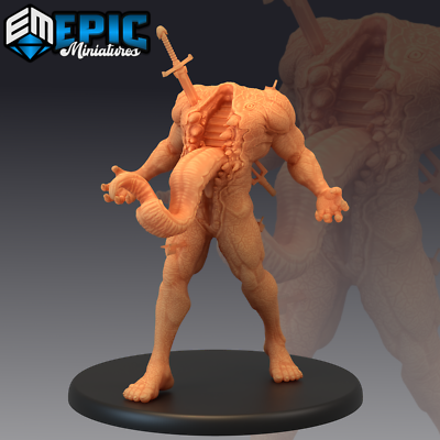 WALKING ABOMINATION - Dungeons and Dragons Miniatures, Beheaded Undead Creature