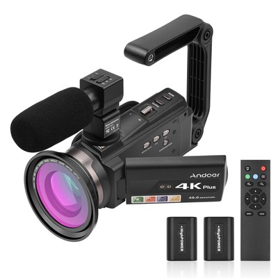 4K/60FPS 48MP  Digital Video  Set 1  Recorder + 1 B4R5