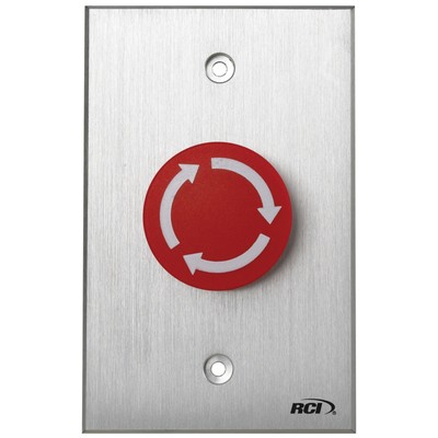 dormakaba - 919-MA 28 - Rotary Release Button, Maintained, Brushed Aluminum