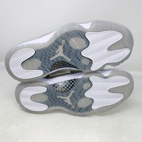 Pre-owned Jordan Air  11 Metallic Silver Glitter White Sneakers, Size 11.5 / 10m Ar0715-100