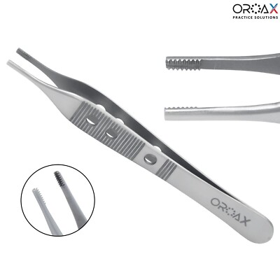 Adson Brown Tweezer 12CM Surgical Dressing Oral Surgery Soft Tissue Holding Tool