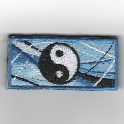 YING YANG BLUE FSS FLIGHT SUIT SLEEVE HOOK & LOOP EMBROIDERED PATCH