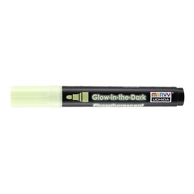 Uchida DecoFabric Glow In The Dark Marker Chisel Tip-Green - 6 Pack
