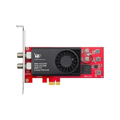 TBS 6209se DVB-T2/ C2/ T/ C/ ISDB-T Octa PCIe Digital TV Tuner Card for PC / ...