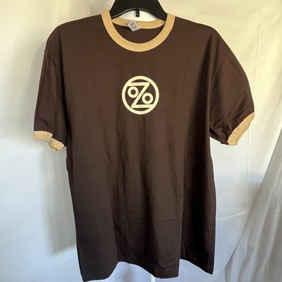 Vintage Ozomatli Logo Ringer Short Sleeve T-shirt Brown w/tan Size XL
