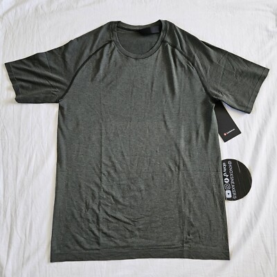 Lululemon Metal Vent Tech Short Sleeve 2.0 SKSR/COBN Green Men's Size Medium
