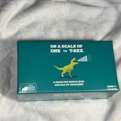 On A Scale Of One to T-rex (by Exploding Kittens) PARLOR GAME  BRAND NEW SEALED