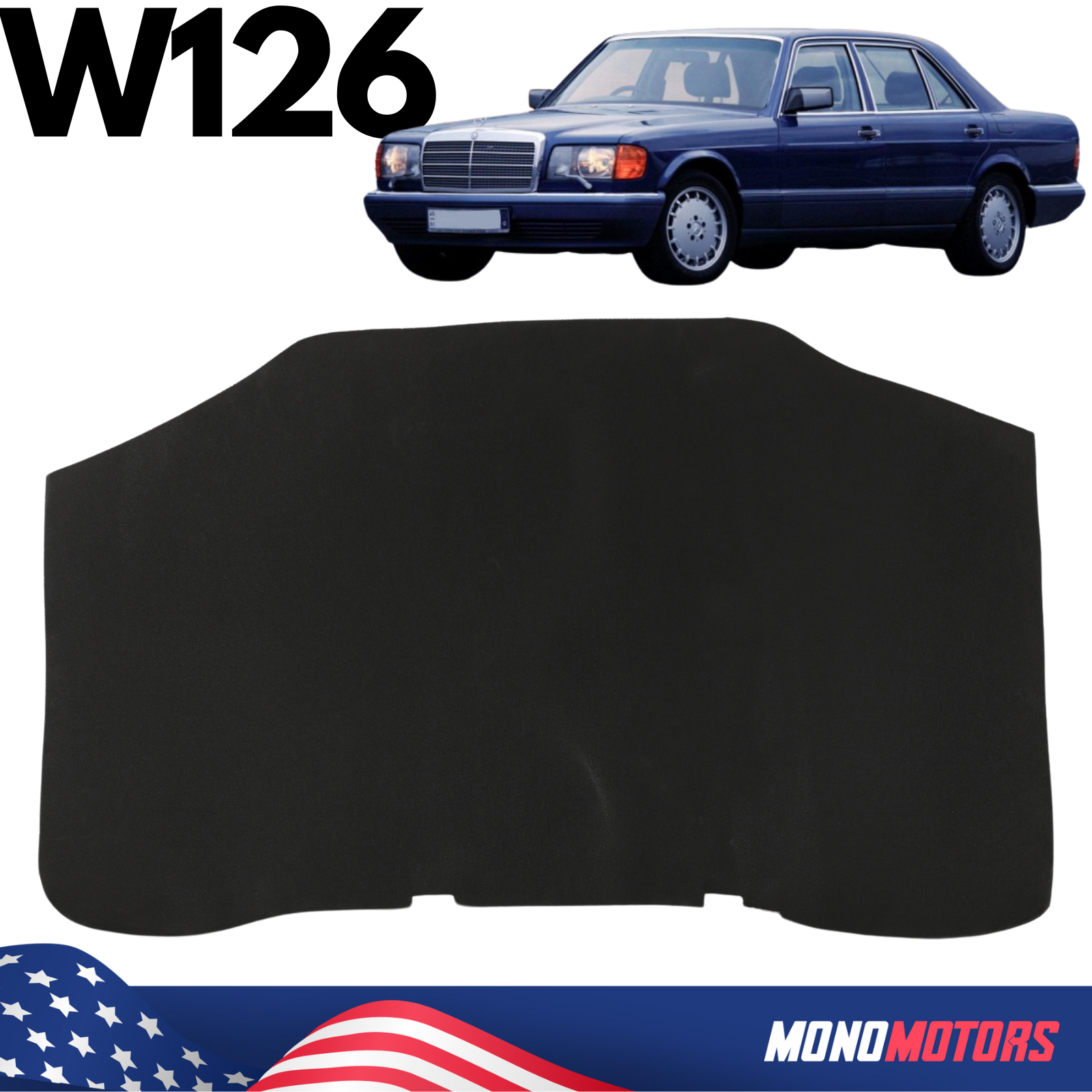 Hood Insulation for Mercedes W126 C126 S CLASS Foam Pad