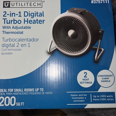 Utilitech 1500-Watt Fan Baseboard Indoor Electric Space Heater - 4969016 |  eBay