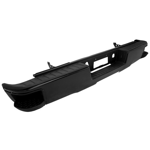 Black Rear Step Bumper Assembly For Chevy Silverado 1500 GMC Sierra 2014-2018