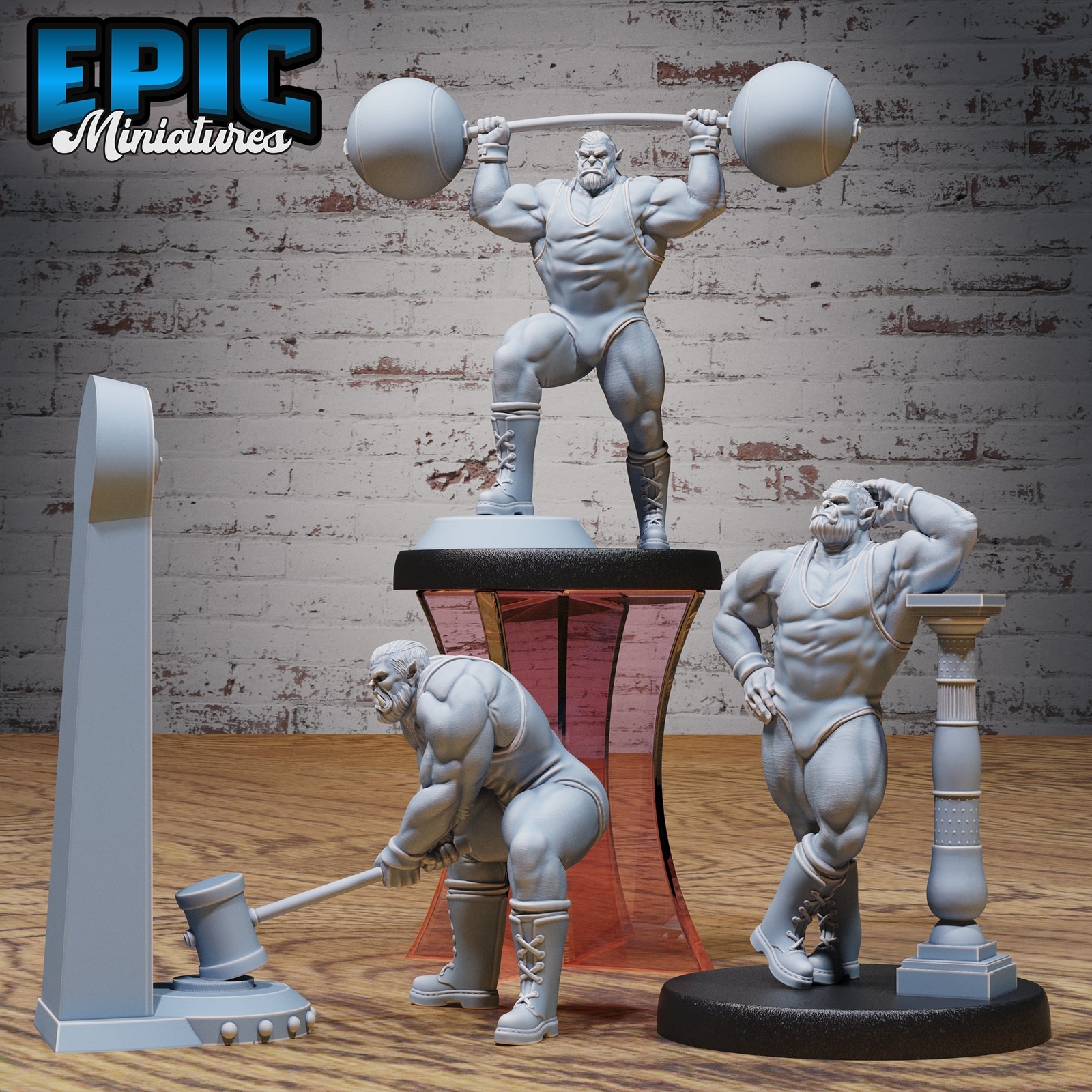 Orc Strongman - 28mm Dungeons and Dragons - Epic Miniatures - Nightsky Carnival
