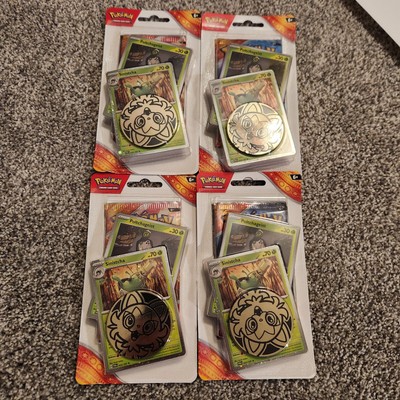 (x4) Pokemon TCG Surging Sparks Checklane Blister Pack Sinistcha Cosmos Target
