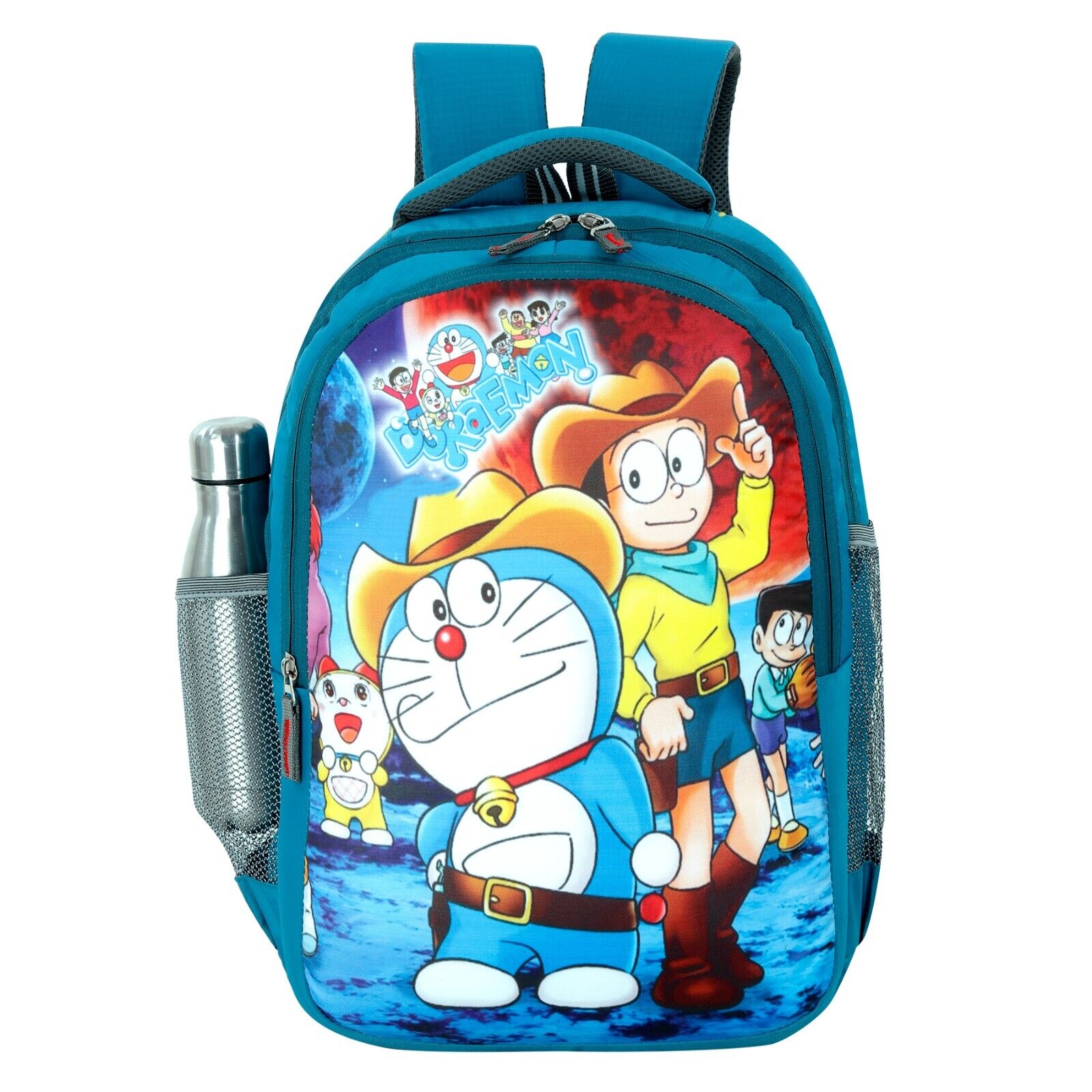 Doraemon 5D Embossed Big School Bag Waterproof Blue Doraemon 5D Embossed Big School Bag Waterproof Blue