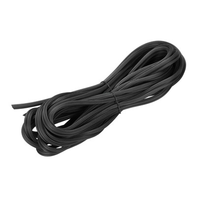 Screen Spline, 15M/49.21Ft Rubber Window Sealing Strip, 5.5mm OD Black