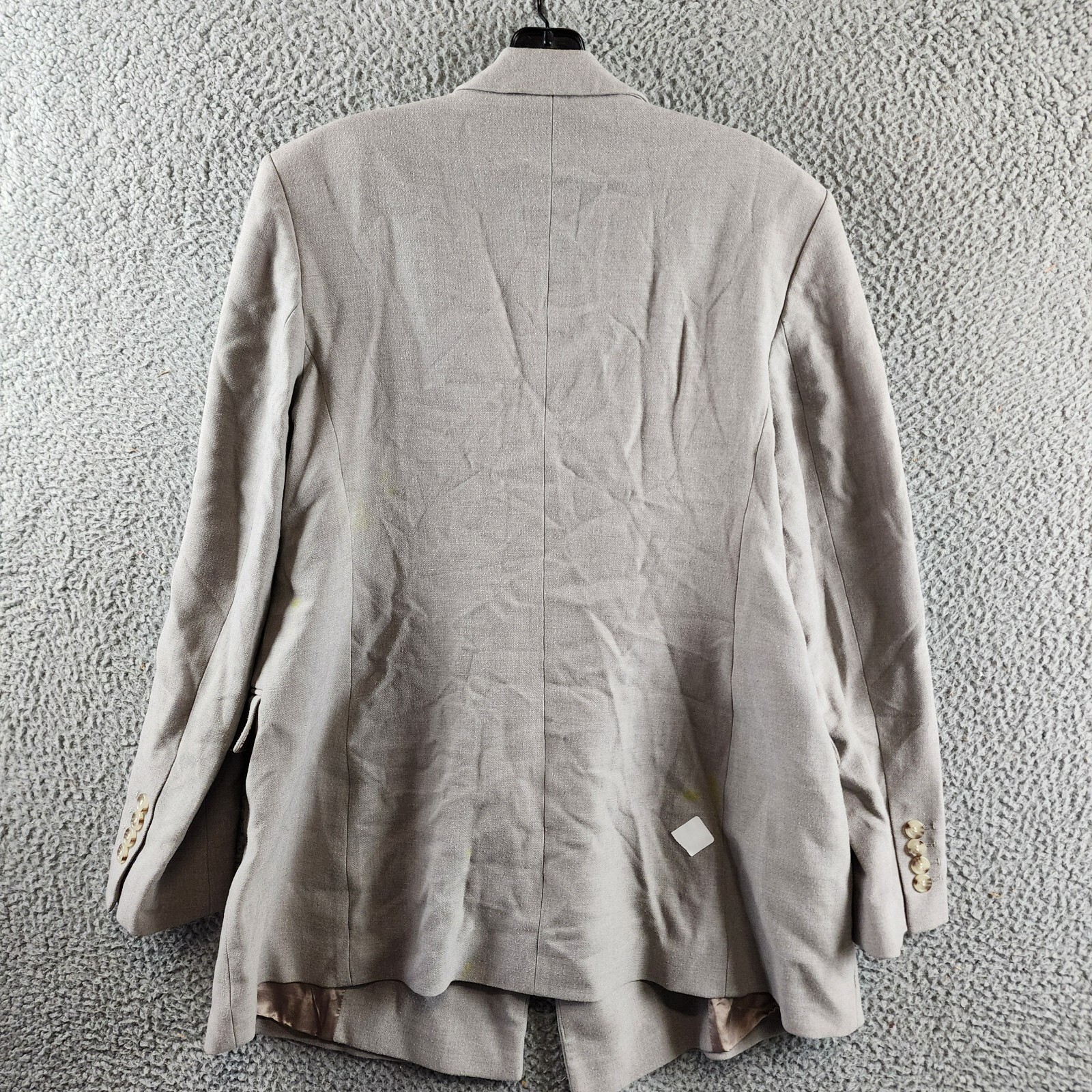 BOSS Regular-Fit Double-Breasted Jacket Women's 8 Gray Notch Lapel Long Sleeve - Picture 14 of 19