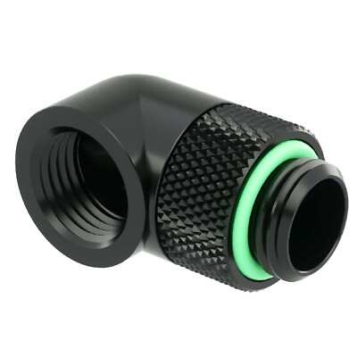 Barrow 90 Degree Angle G1/4'' Rotary Fitting Adapter Swivel for Water Cooling