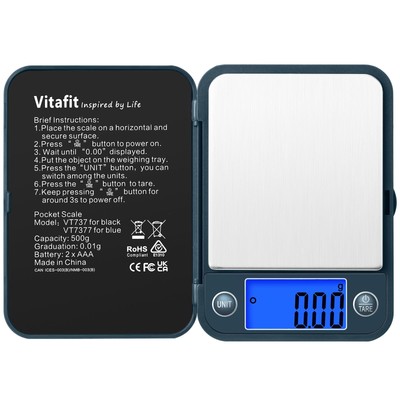 500g Digital Pocket Scale,High Accuracy Assured by Scale Professional Factory...