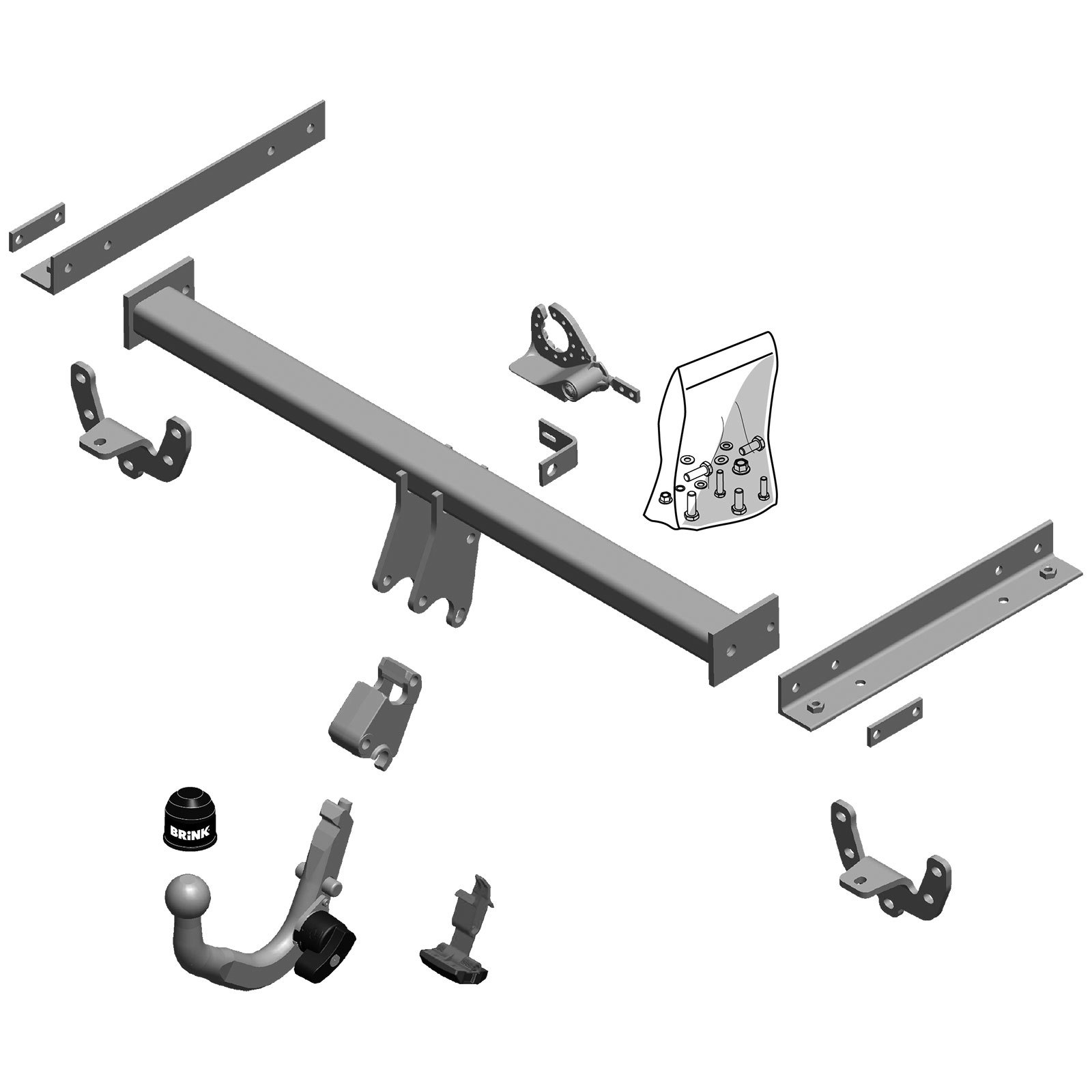 Brink Towbar for Vauxhall Mokka / Mokka X 20122019 Detachable Tow Bar eBay