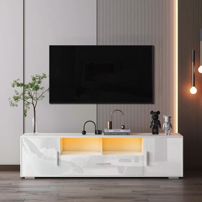 With Led Light, Entertainment Center Console
