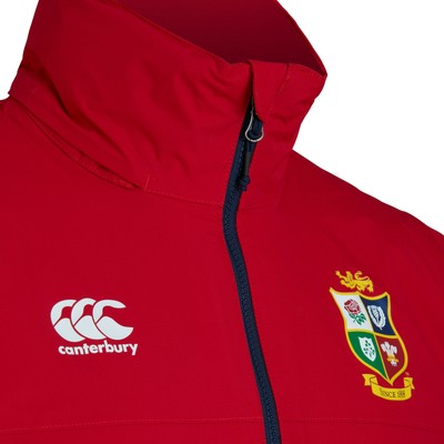 CANTERBURY BRITISH & IRISH LIONS WATERPROOF SPORT JACKET RED - CANTERBURY- MENS