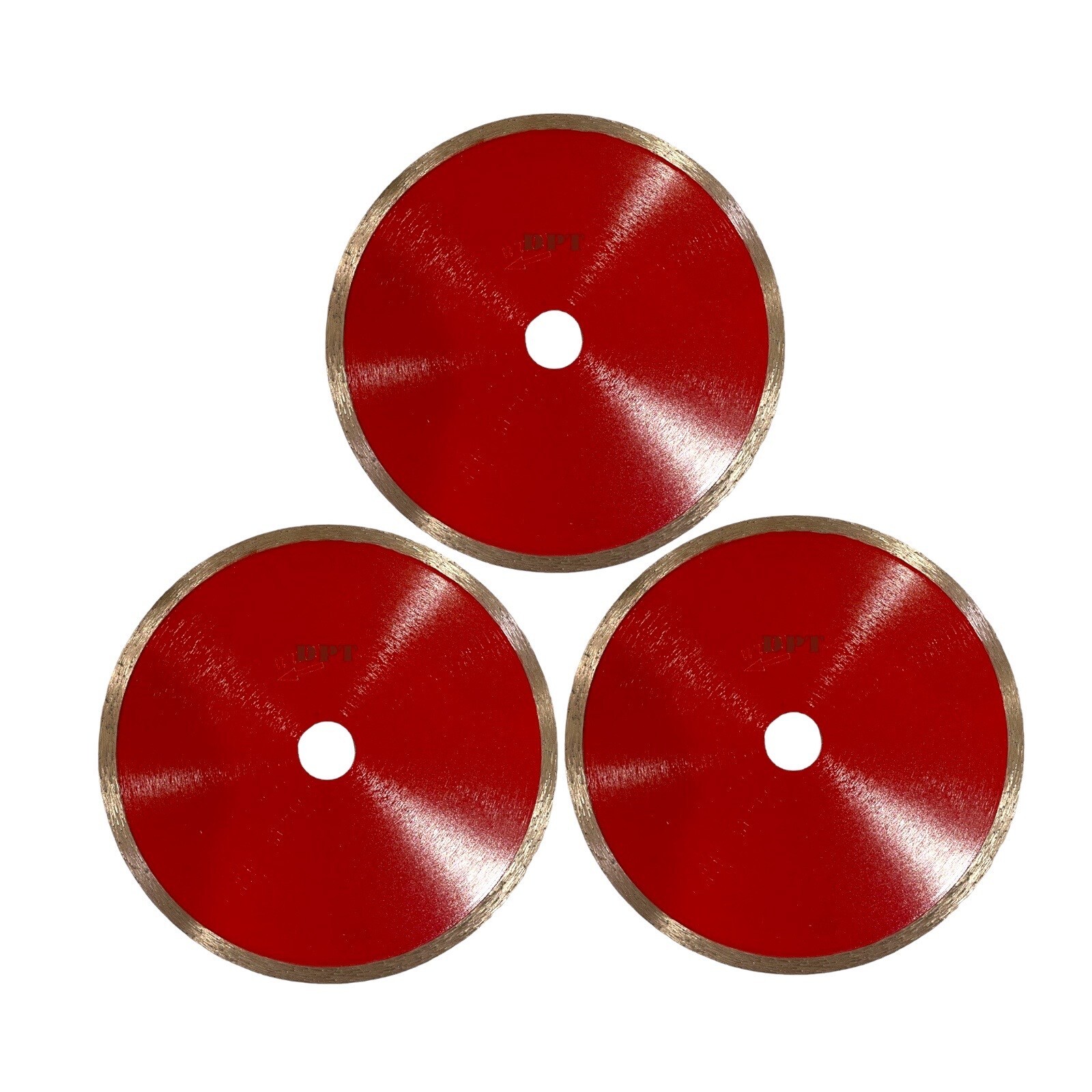 3 PACK 7 Inch Diamond Saw Blade Continuous Rim Cut Tile Porcelain Brick Concrete