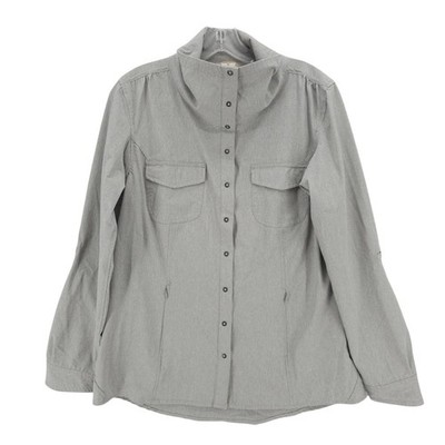 DULUTH TRADING Sol Survivor Sun Protection Shirt Jacket Women's Gray MEDIUM