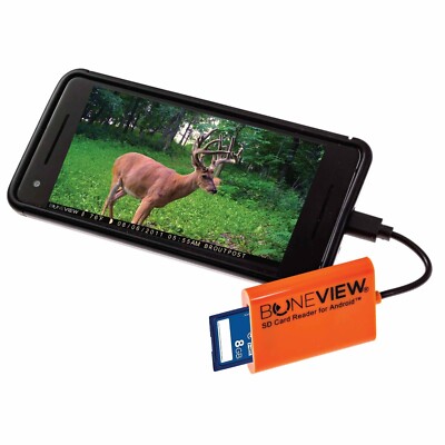 BoneView Trail Camera Viewer SD Card Reader for Android Phones Type C x MicroUSB