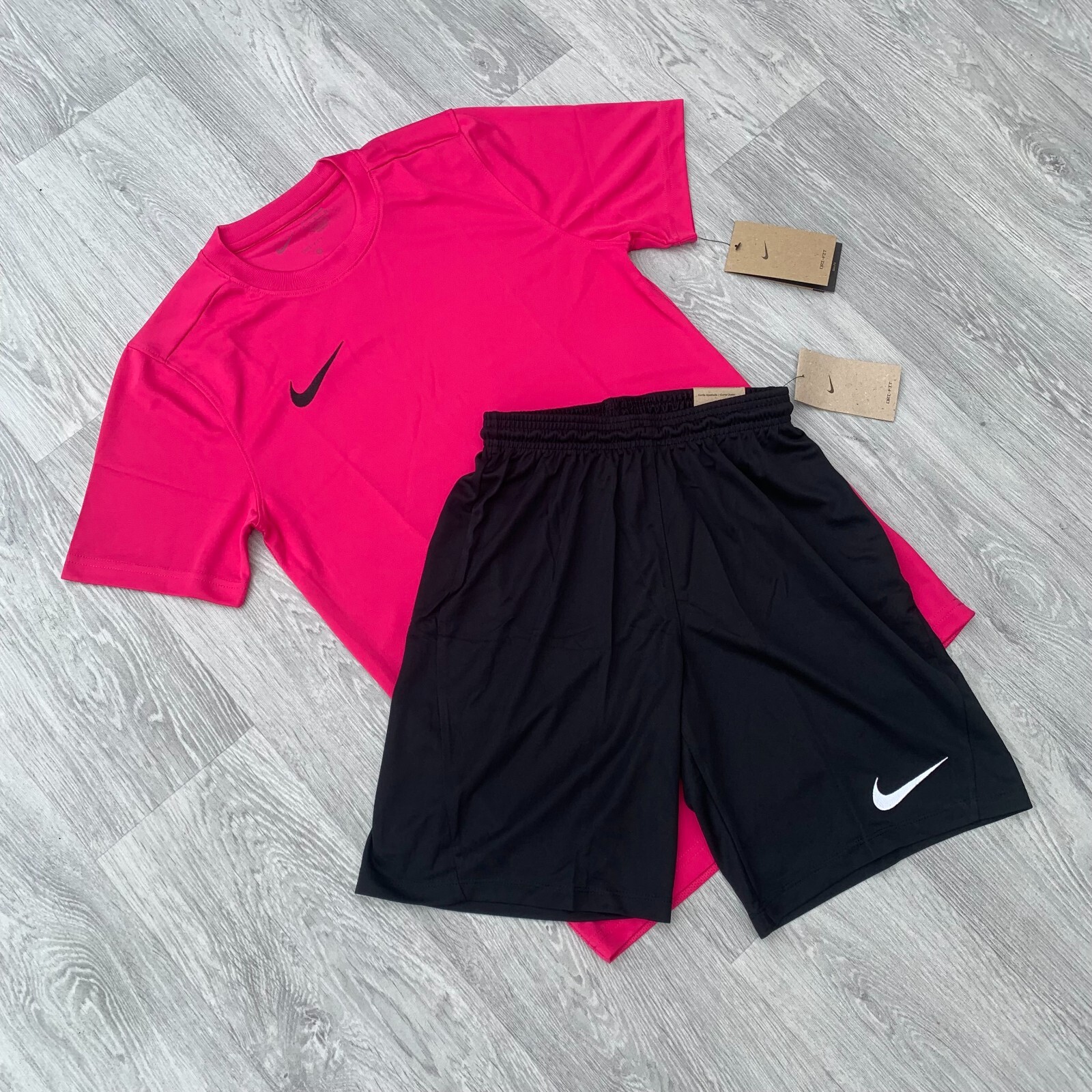 nude nike short set