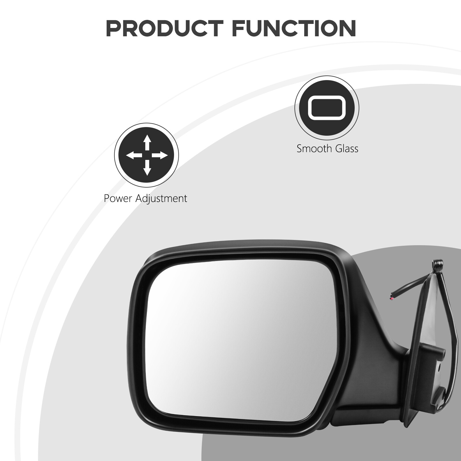 Driver Power Side Mirror Left For 1991-97 Toyota Land