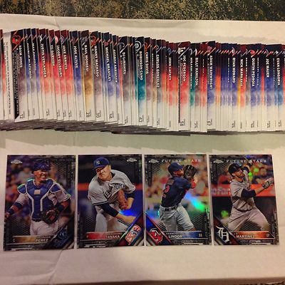 2016 topps Chrome black Version hot box parallel  --  YOU PICK THE CARD YOU WANT