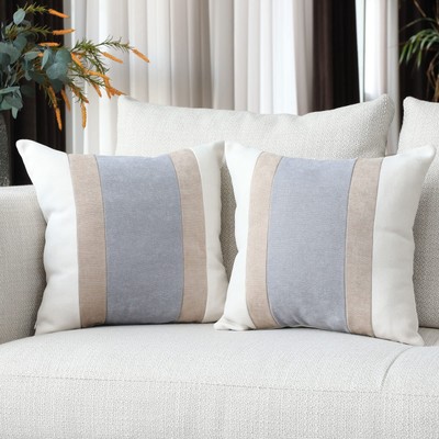 Farmhouse Decorative Throw Pillow Cover Gray and Gray Coffee Pillow Cover for...