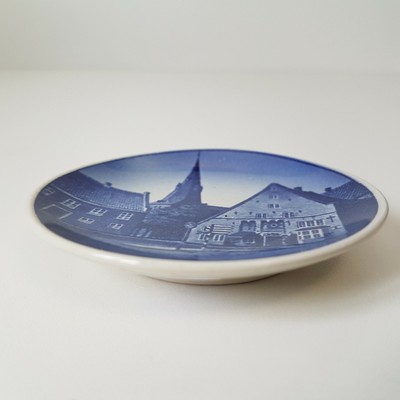 Royal Copenhagen Fajance Tonder Kirke Plate Wall Hanging Village MIniature 3