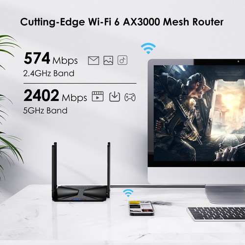 WAVLINK Wireless Router Gaming Router WIFI6 5G WIFI Extender Repeater Mesh WIFI