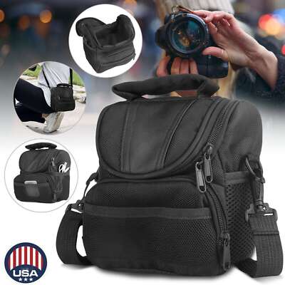 Camera Protective Bag Shoulder Pouch Zipper Case for Canon Rebel DSLR Sony Nikon
