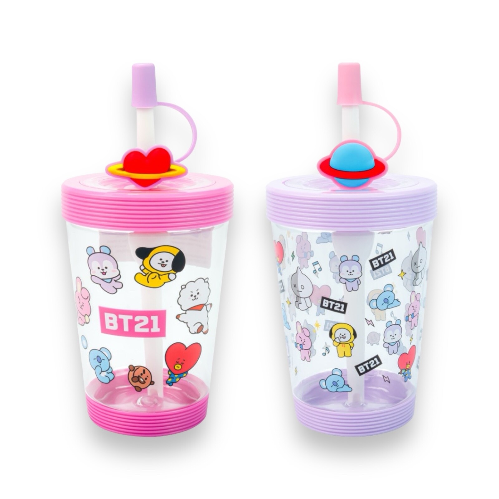 x2 Tumbler BT21 Collection Set Line Friend Miniso Cool Drink