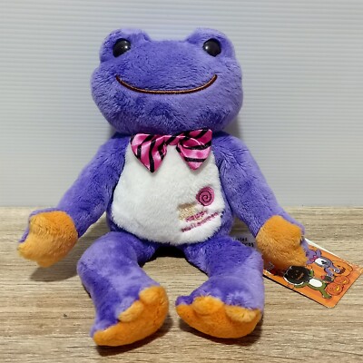 Pickles the Frog Happy Halloween Beanbag Peluche Giocattolo Nakajima Japan 10...
