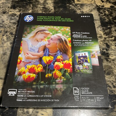 hp Everyday photo glossy paper- 8.5 x 11 