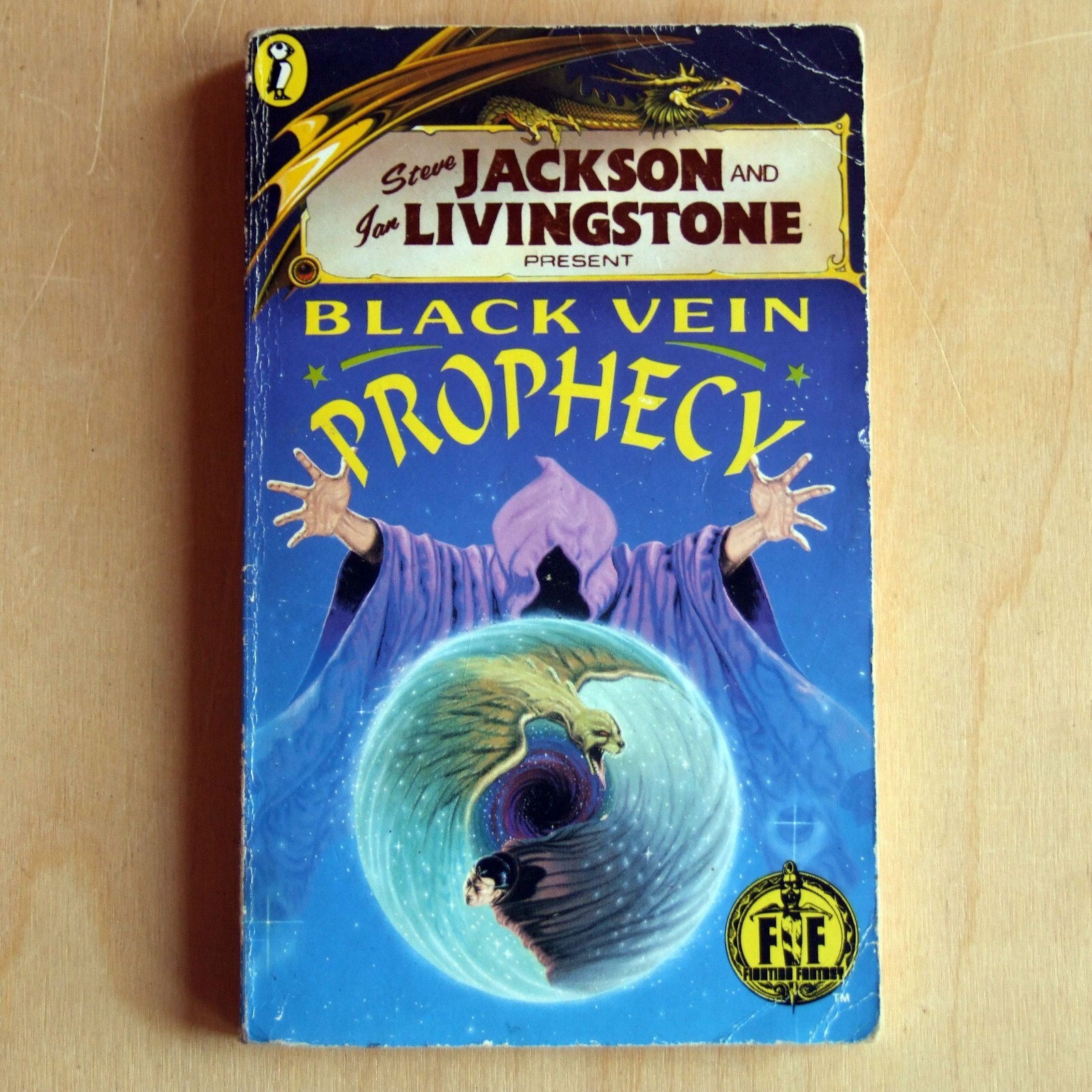 英語版GAMEBOOK　BLACK VEIN PROPHECY Black Vein Prophecy (Fighting Fantasy 42 Puffin Adventure