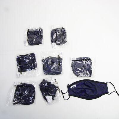 TCU Horned Frogs Unbranded Face Mask/Gaiter Unisex Black/Purple New
