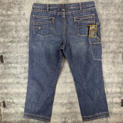 NWT Ariat M4 Jeans Mens Size 42x30 Blue Low Rise Boot Cut FR Flame Resistant NEW