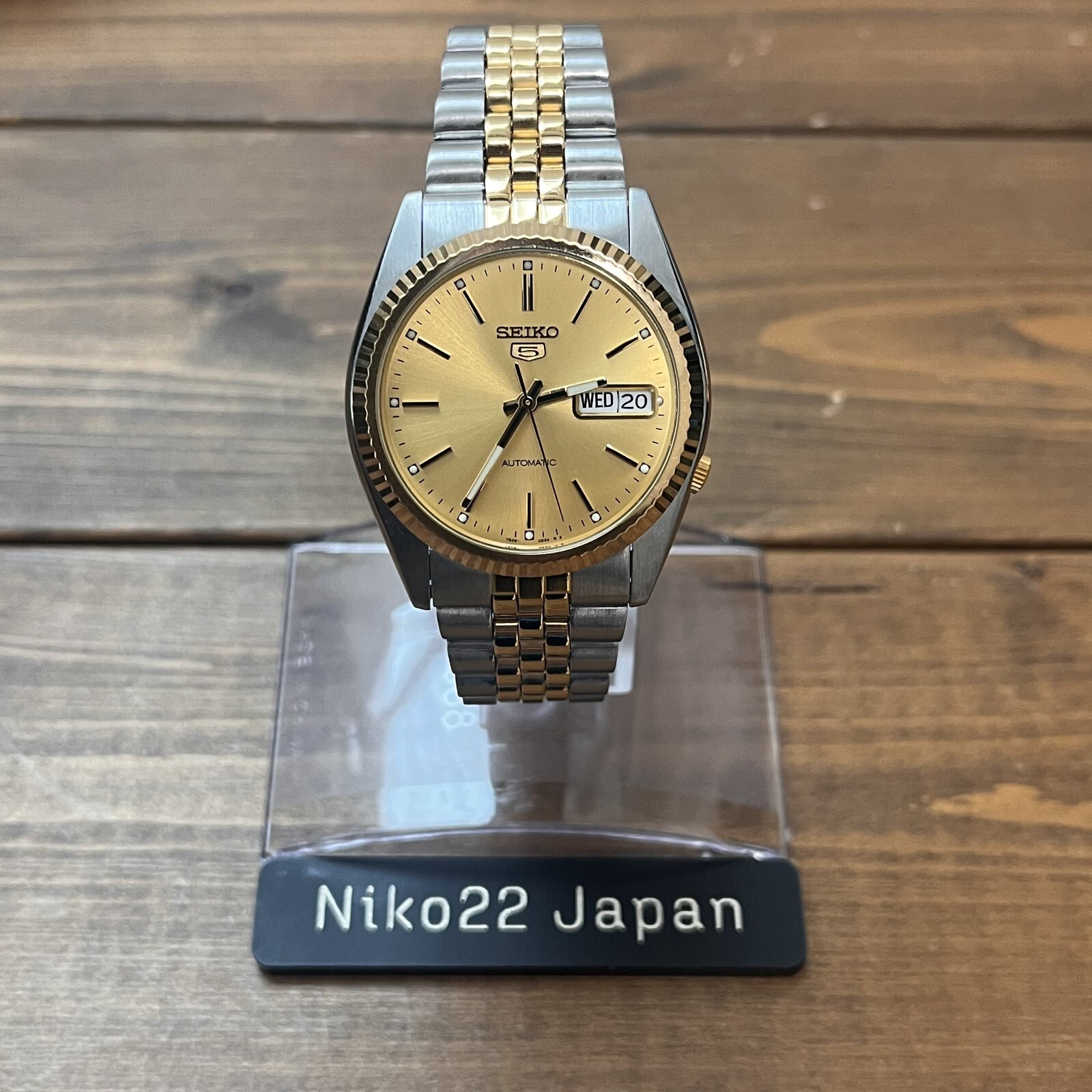 SEIKO 5 Five Day-Date 2Tone Gold Datejust 7S26-3110 SEIKO 5 Five Day-Date 2Tone Gold Datejust 7S26-3110