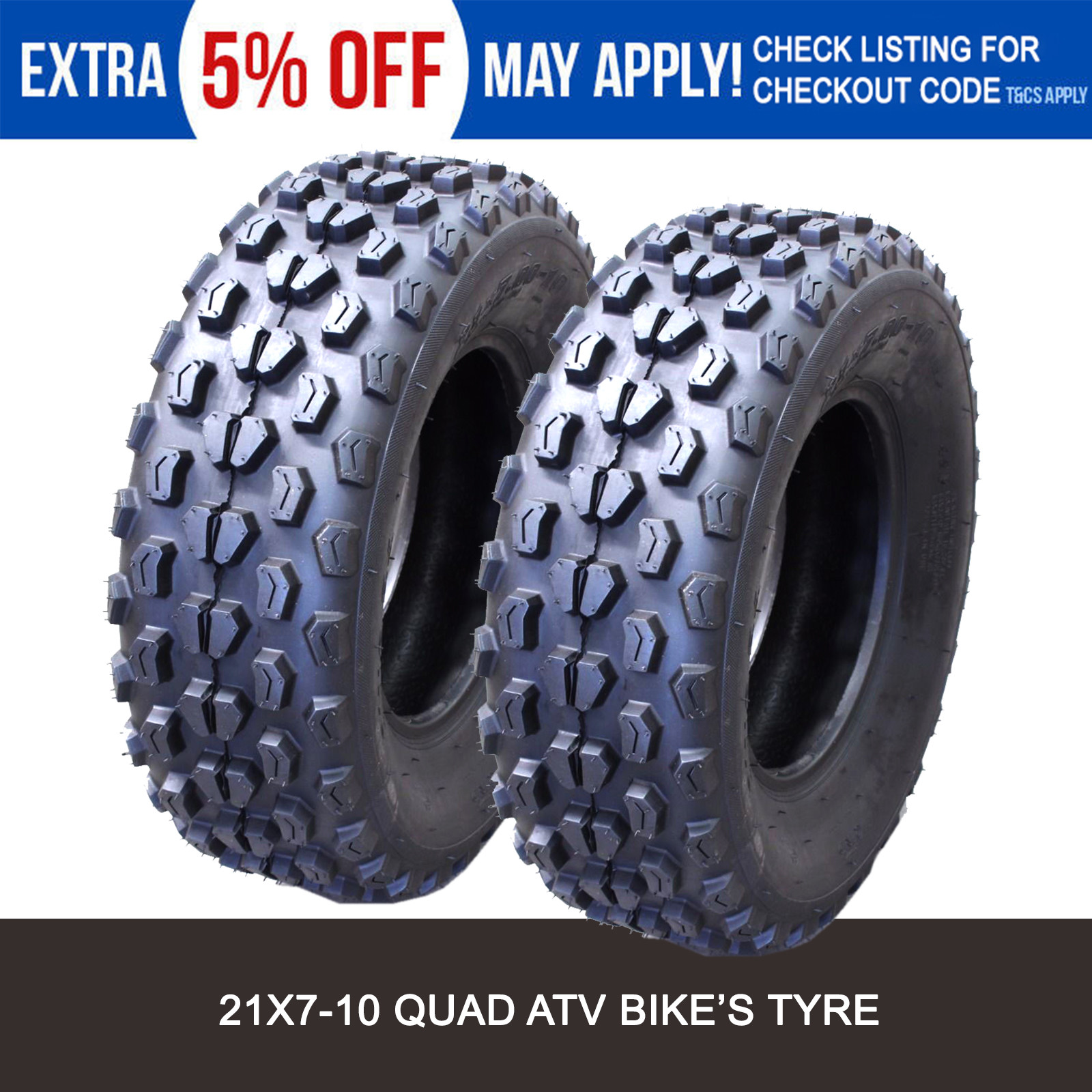 TWO 21x710 ATV TIRES TYRE YAMAHA RAPTOR 660 700 YFZ450 UTV FRONT PAIR