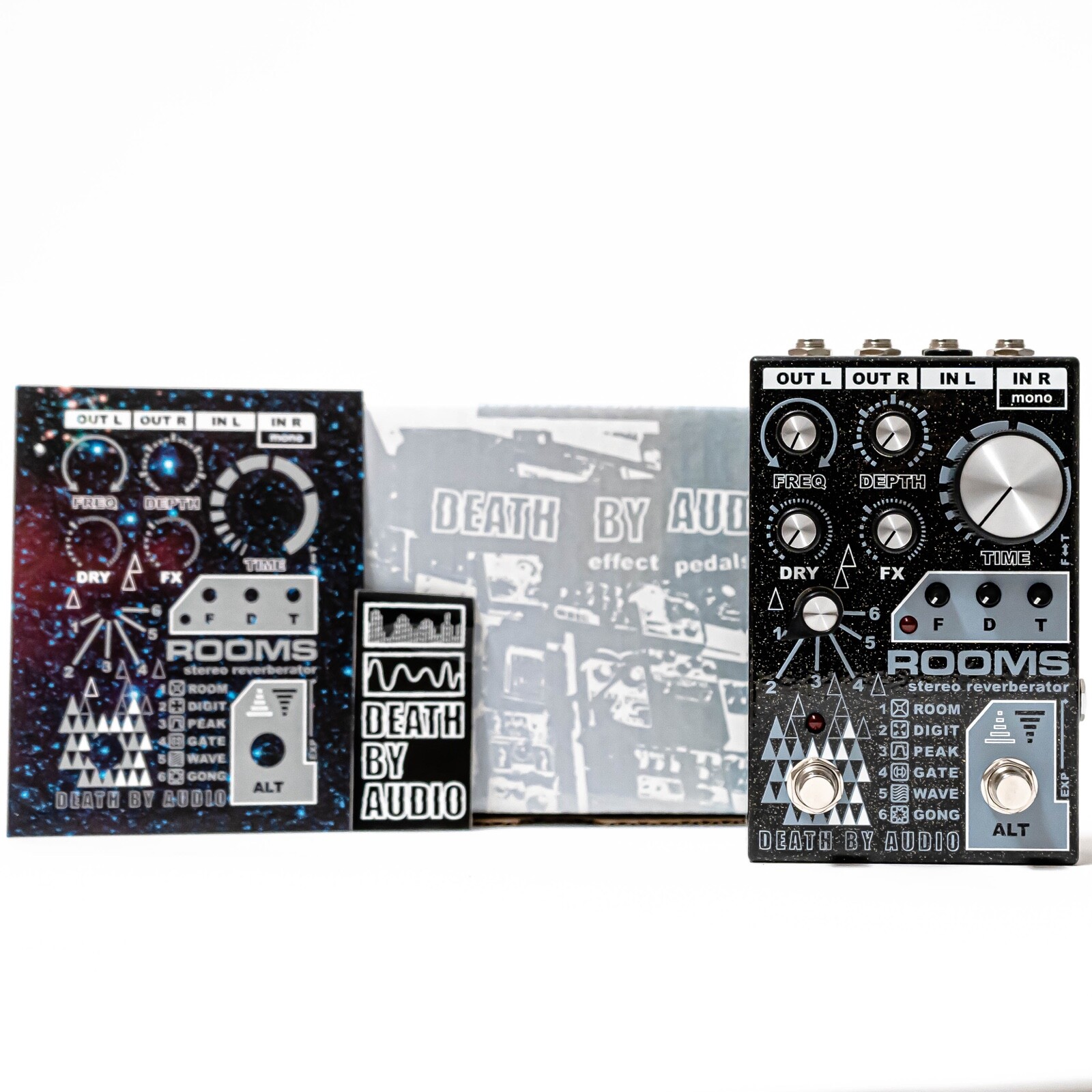 Death by Audio / ROOMS リバーブエフェクター Death By Audio Rooms Stereo Reverb Guitar Effect Pedal