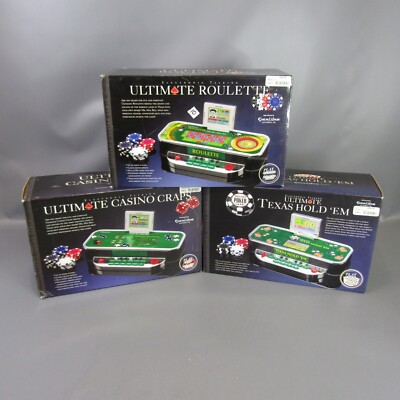 Excalibur Electronic Talking Casino Games Lot Roulette Craps Texas Hold'em
