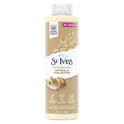 St. Ives Body Wash for Women, Oatmeal & Shea Butter Dry Skin Shower Gel for....
