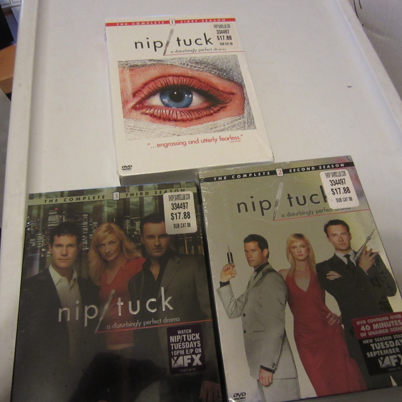 Nip /Tuck: The Complete Series 1-3 DVD set Seasons 1 2 3 lot