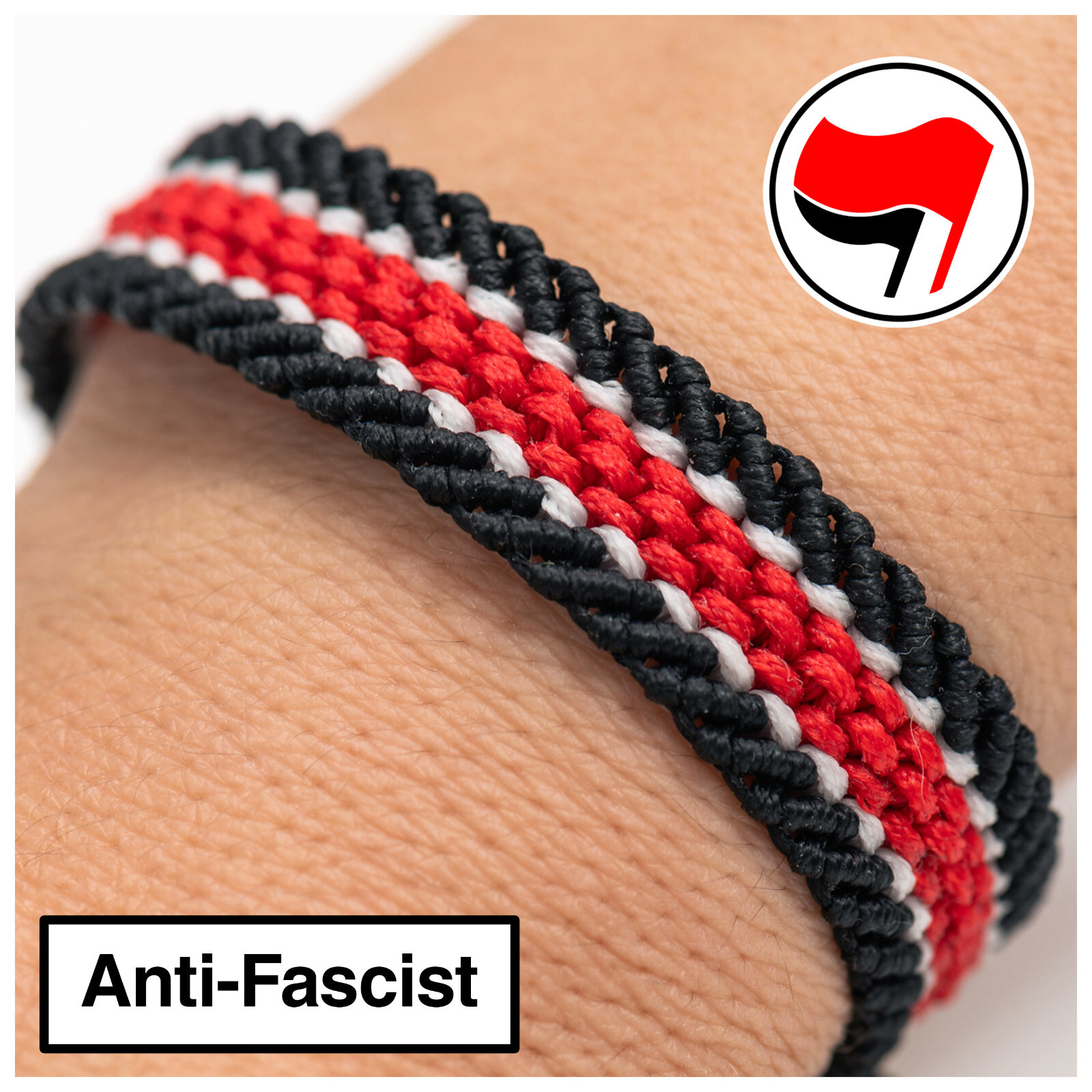 Antifascism Bracelet, FCK NZS Antifa Bracelet, Friendship