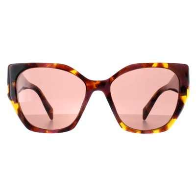Pre-owned Prada Sunglasses Pr19zs 18n10d Tortoise Cognac Begonia Light Brown