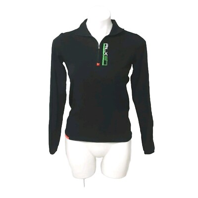 Ralph Lauren Black Label Quarter Zip Women's Long Sleeves Track Jacket Top Small
