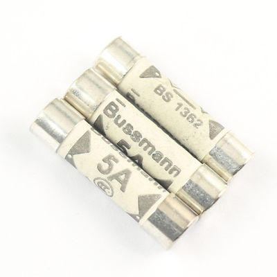 5Pcs Bussmann 6mm x 25mm 250V 5A BS1362 Ceramic Fuse RoHS